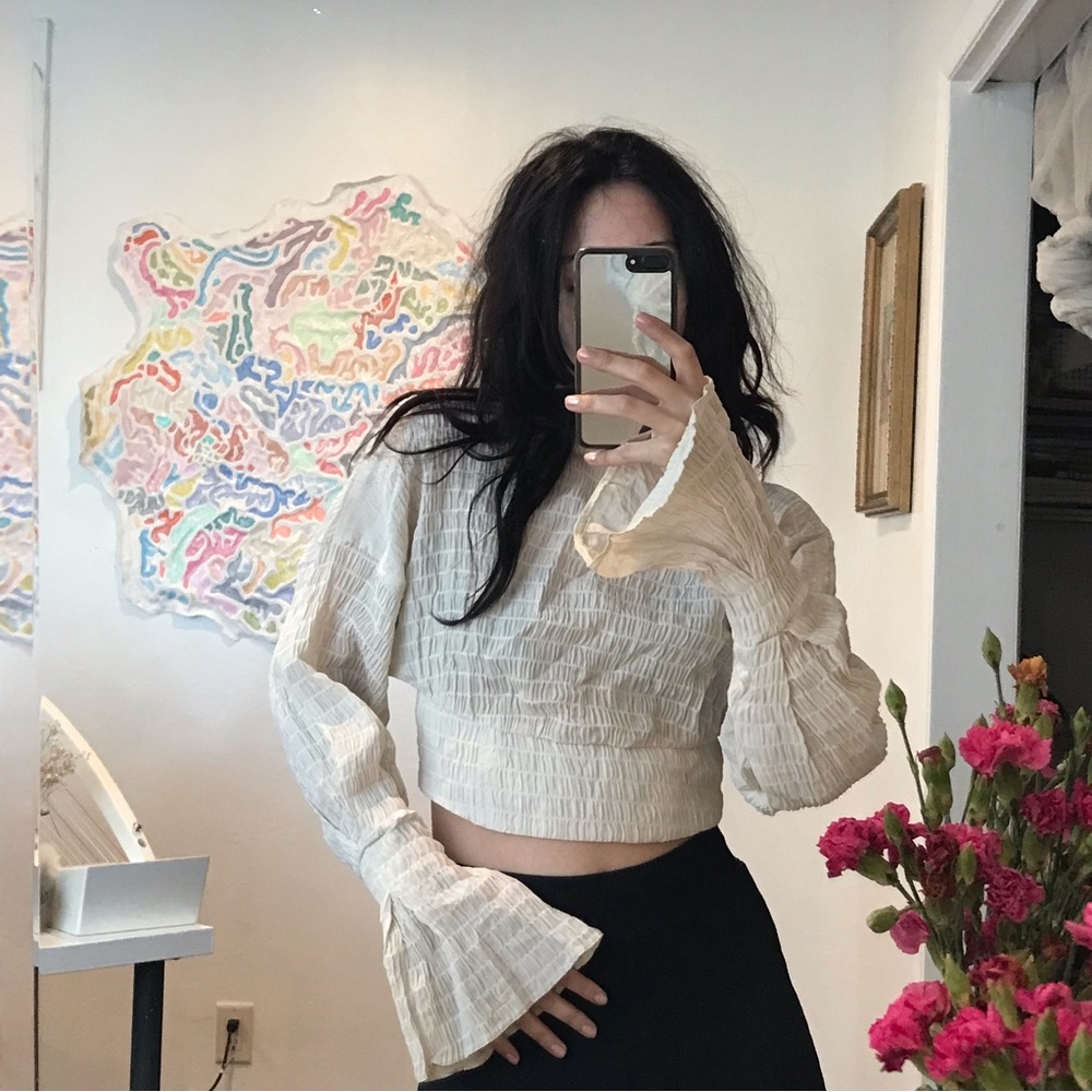 Asos Blackless Cream Top